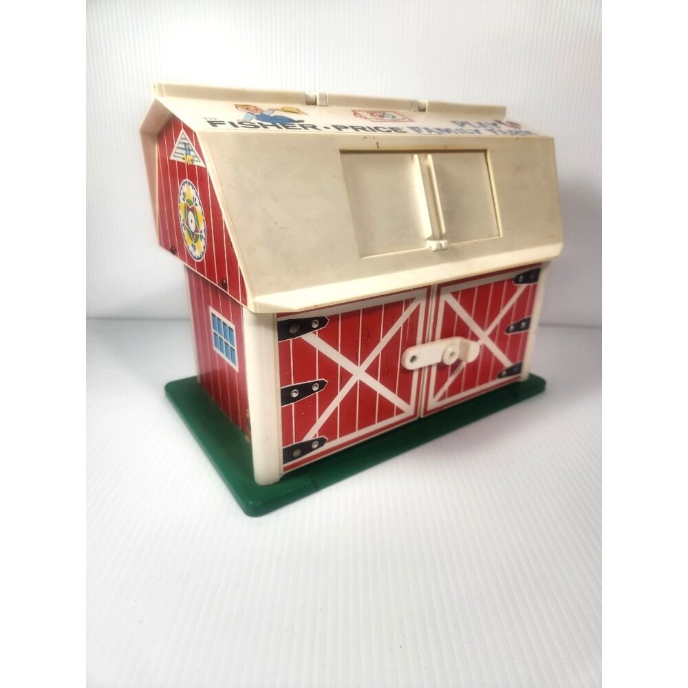 Vintage Fisher-Price Family Farm Barn 915 Circa 1967 Little People Barn, Barn On
